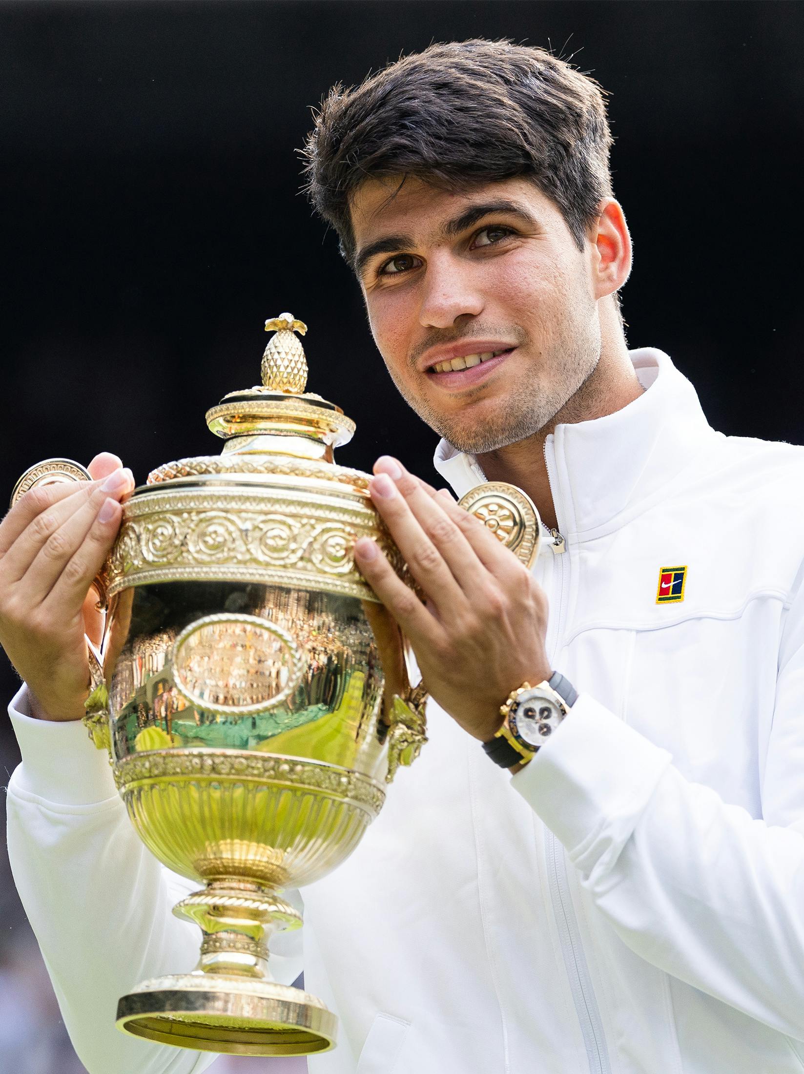 Carlos Alcaraz wearing a Daytona 