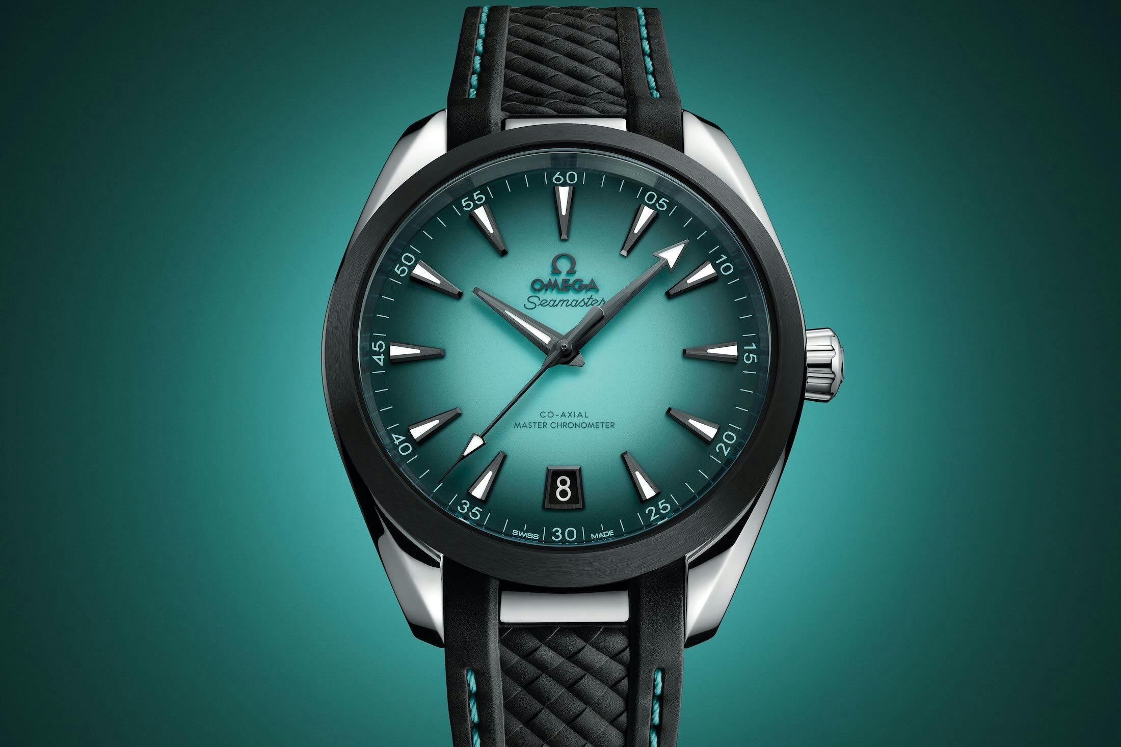 Omega Aqua Terra Turquoise On Strap
