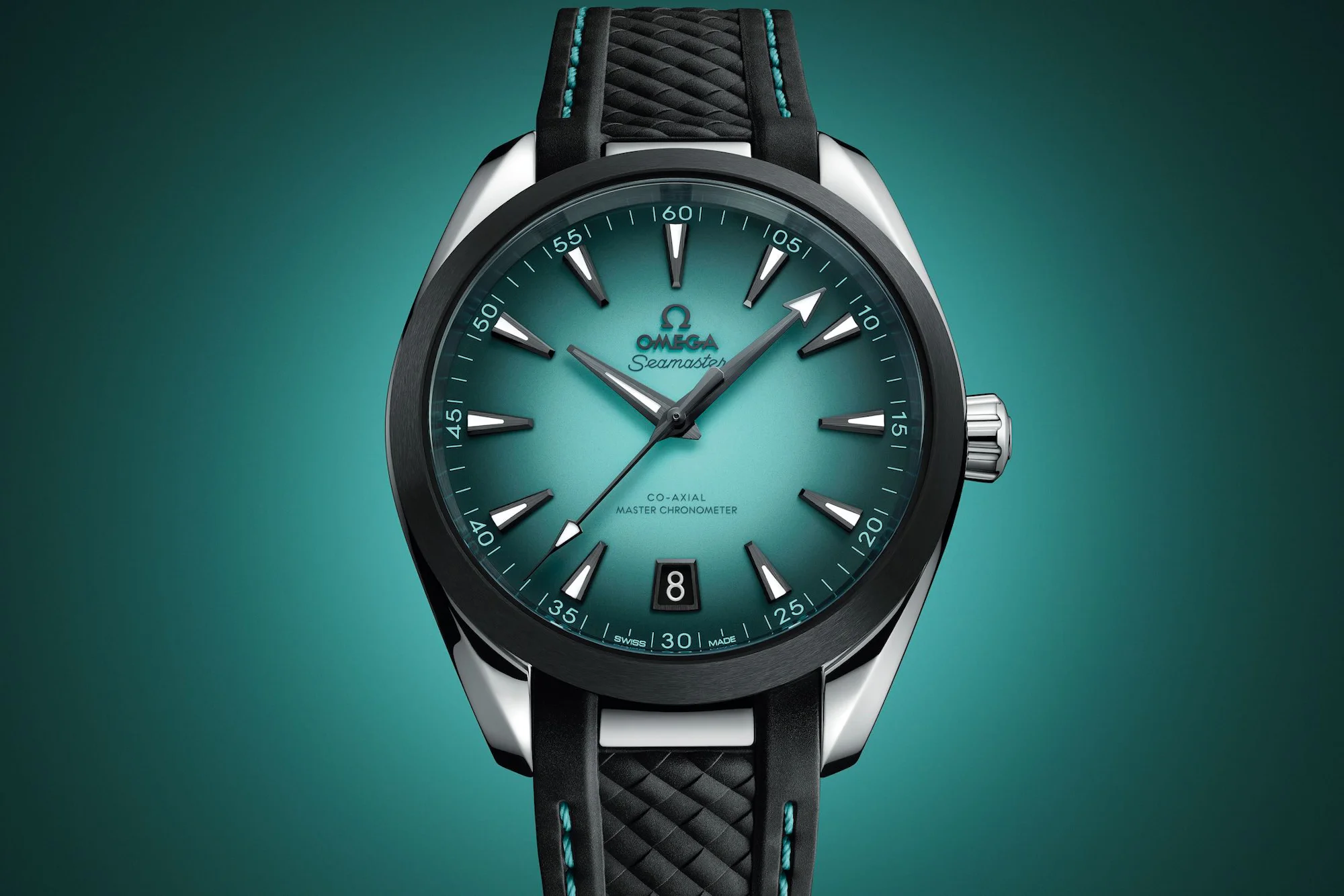 Omega Aqua Terra Turquoise On Strap
