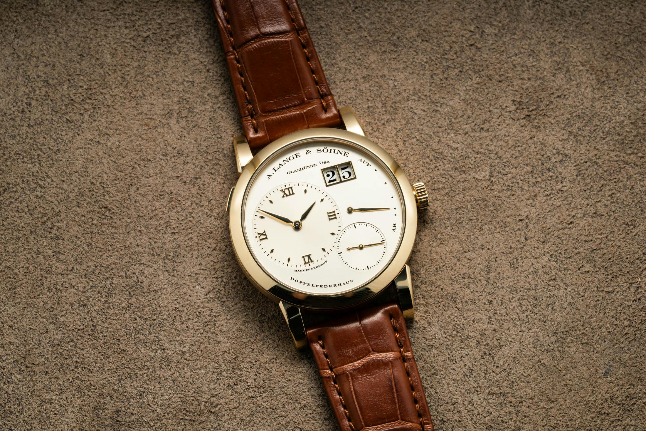 Lange 1 Yellow Gold Soldier Shot