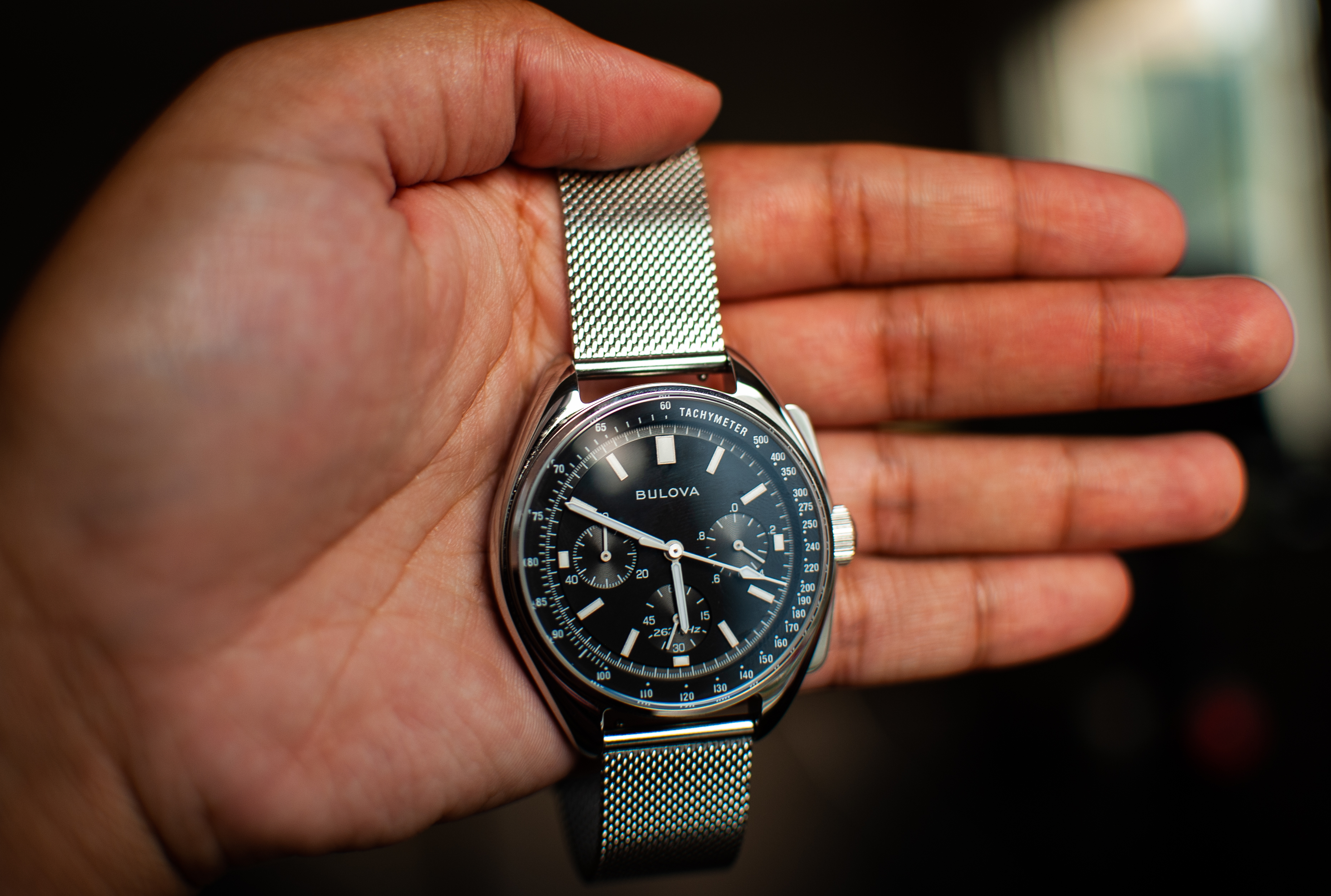 Bulova lunar pilot polished sale