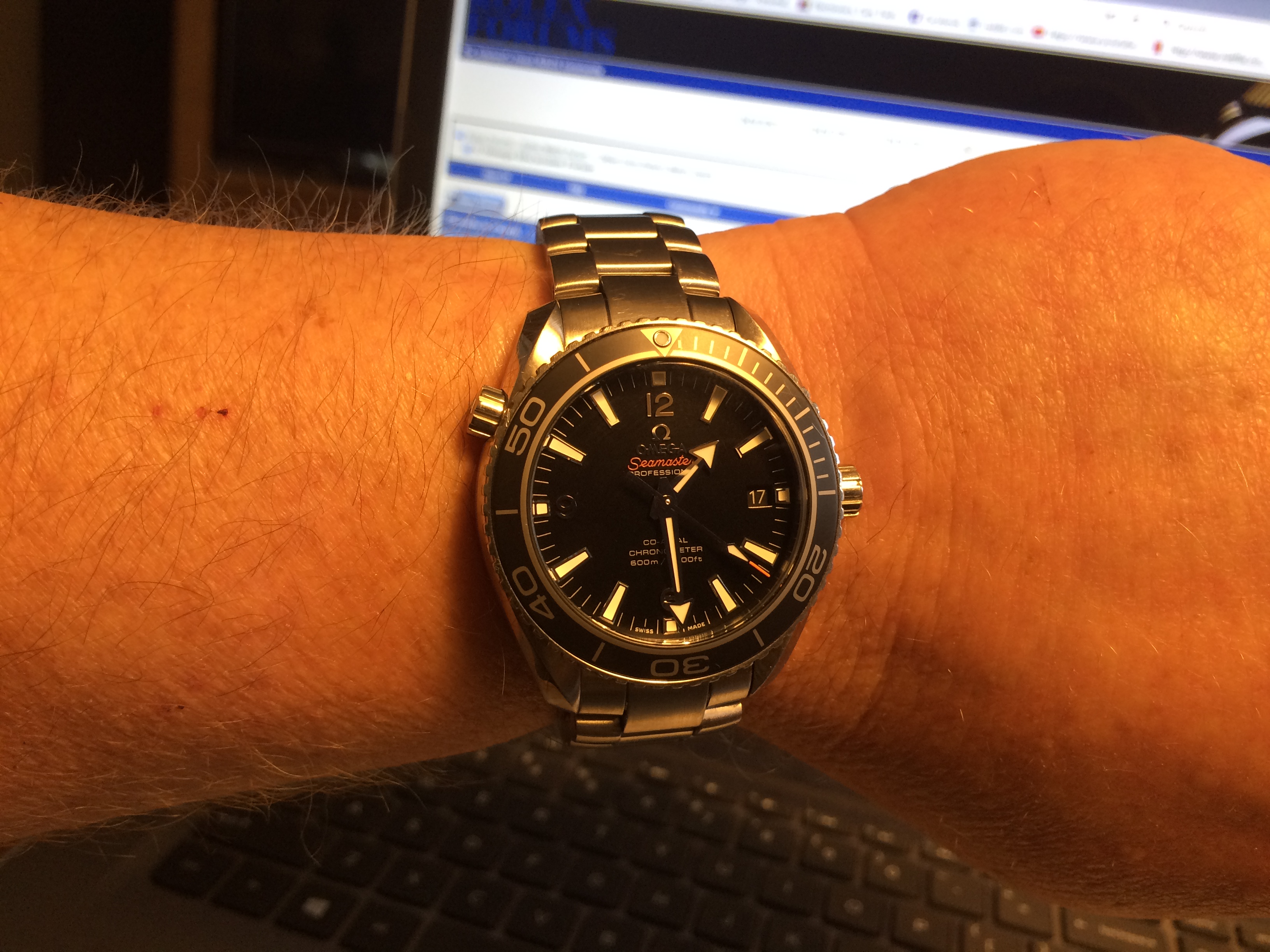 Omega seamaster planet ocean 8500 best sale