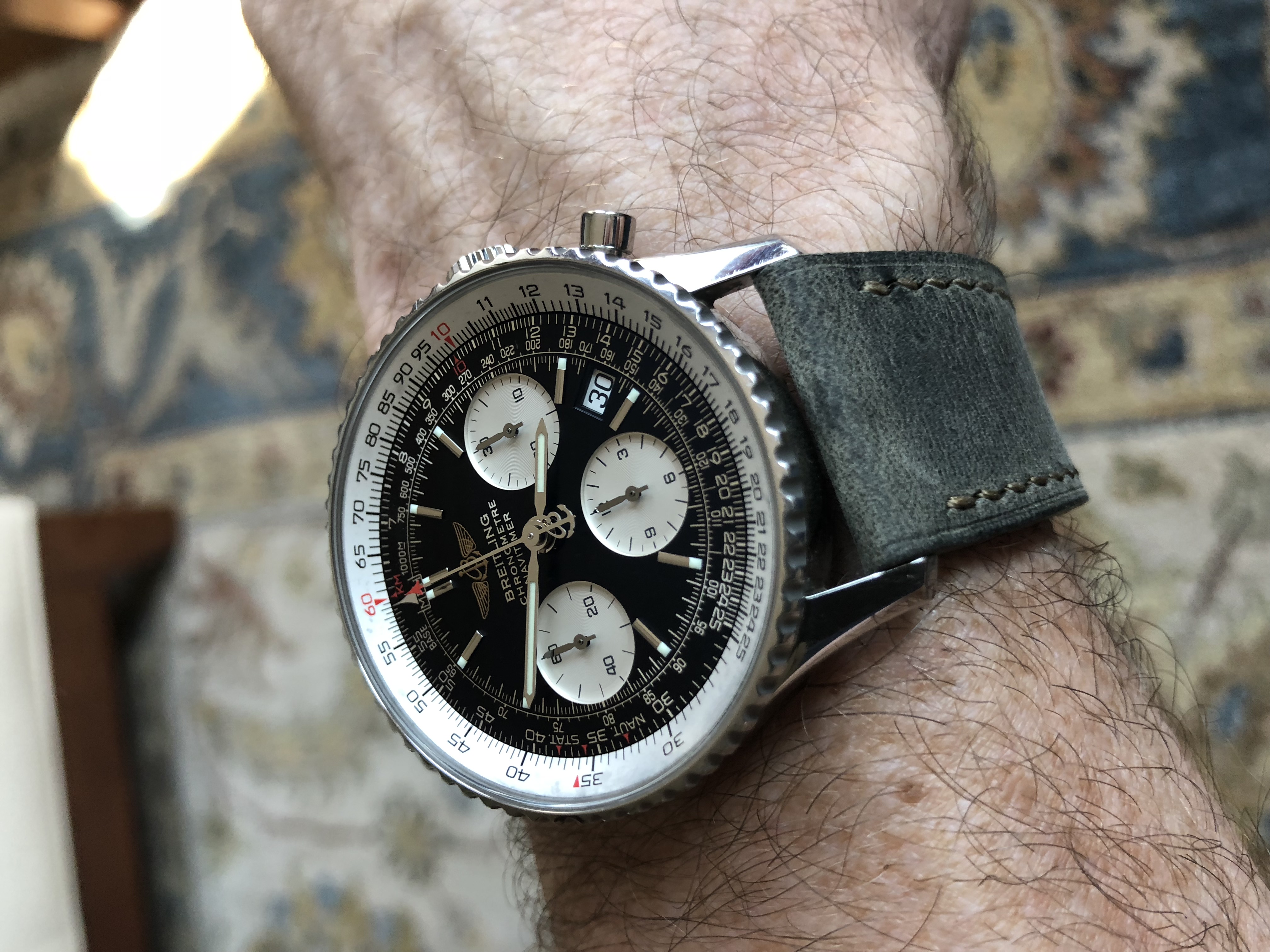 BREITLINGナビタイマーA23322用純正レザーベルト　ラグ幅 22mm BREITLINGナビタイマーA23322用純正レザーベルト ラグ幅 22mm