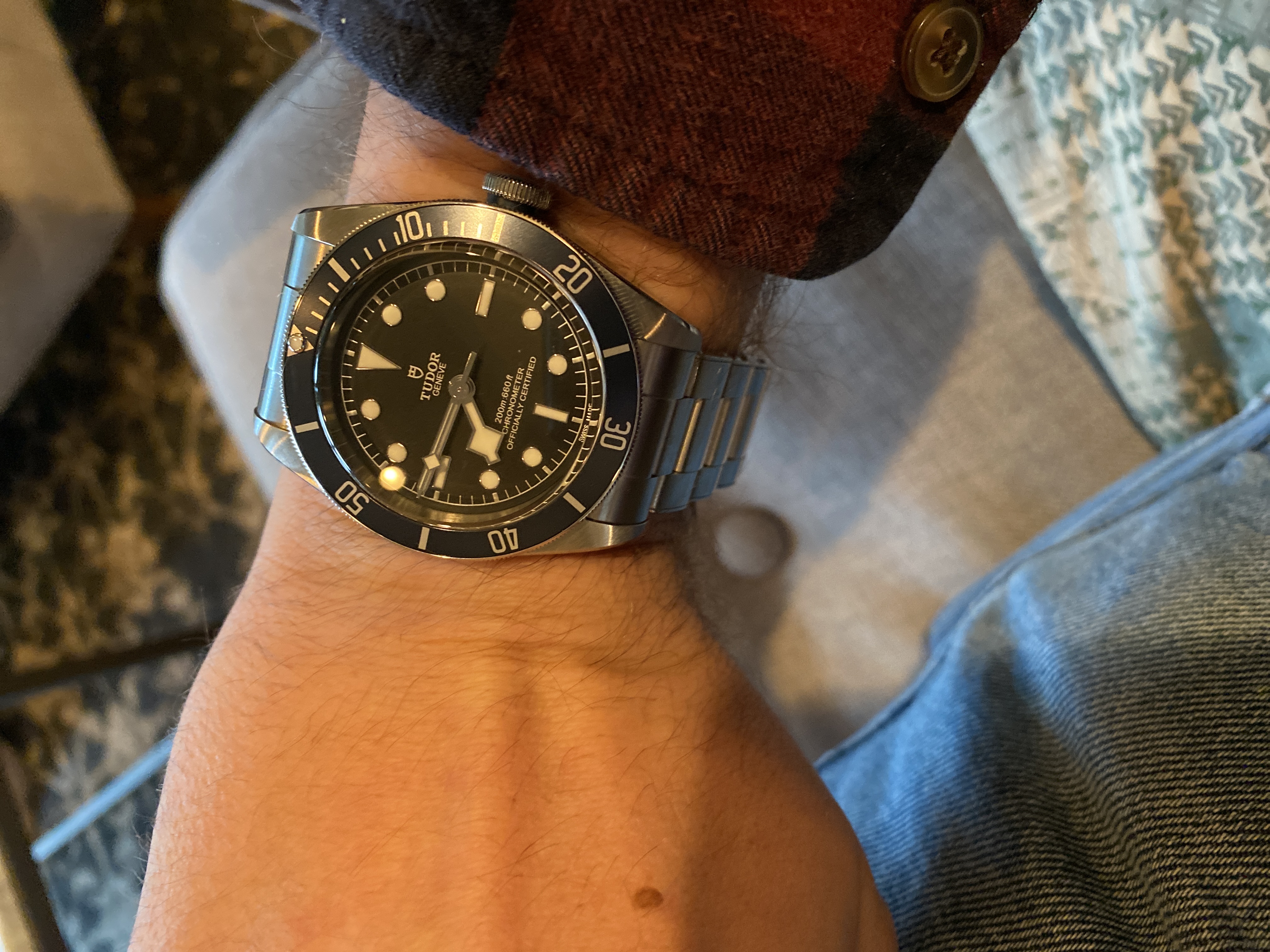 Tudor black shop bay 79230