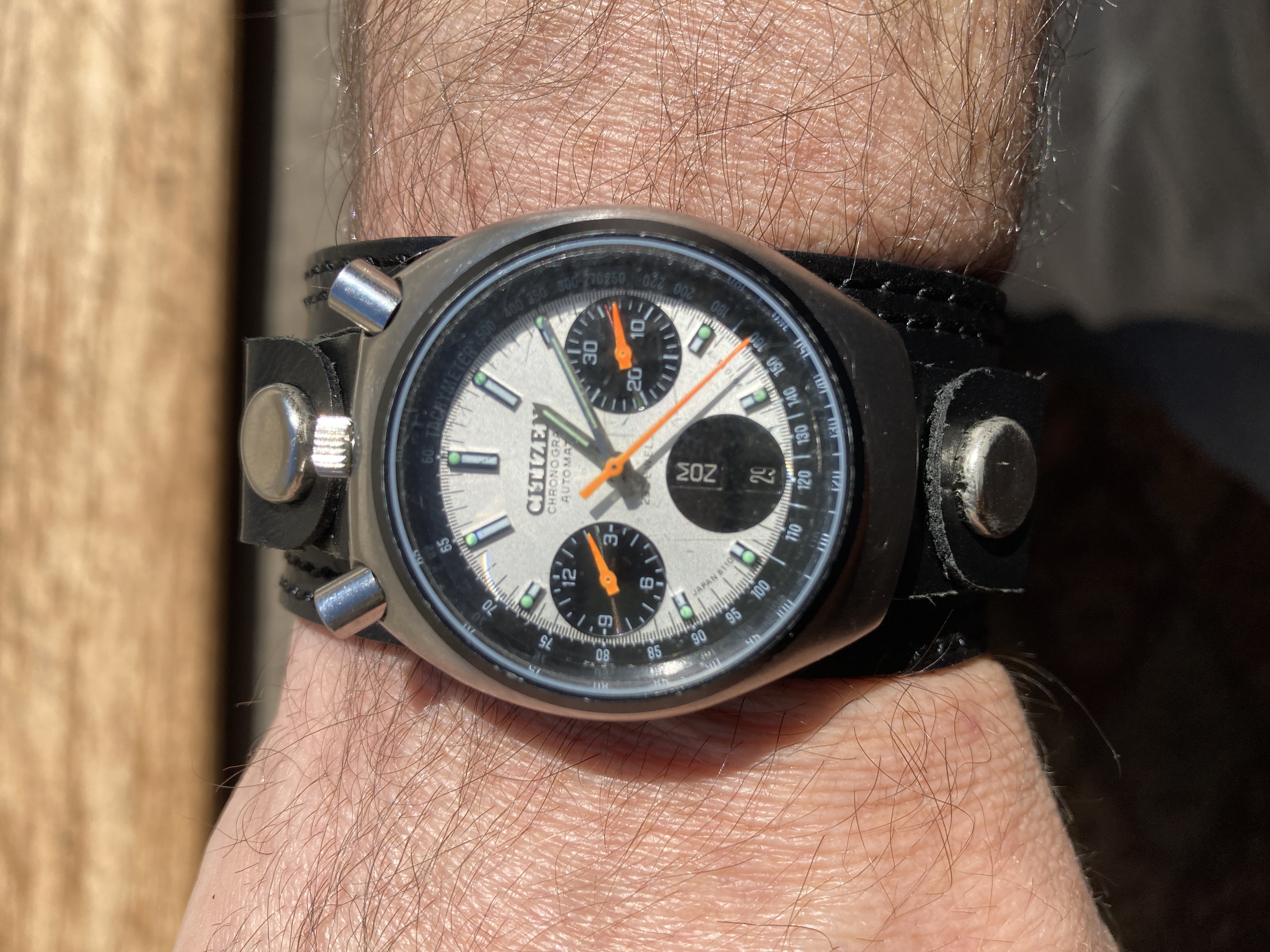 1980 s Citizen Bullhead Flyback Chronograph 8110A Hodinkee Community