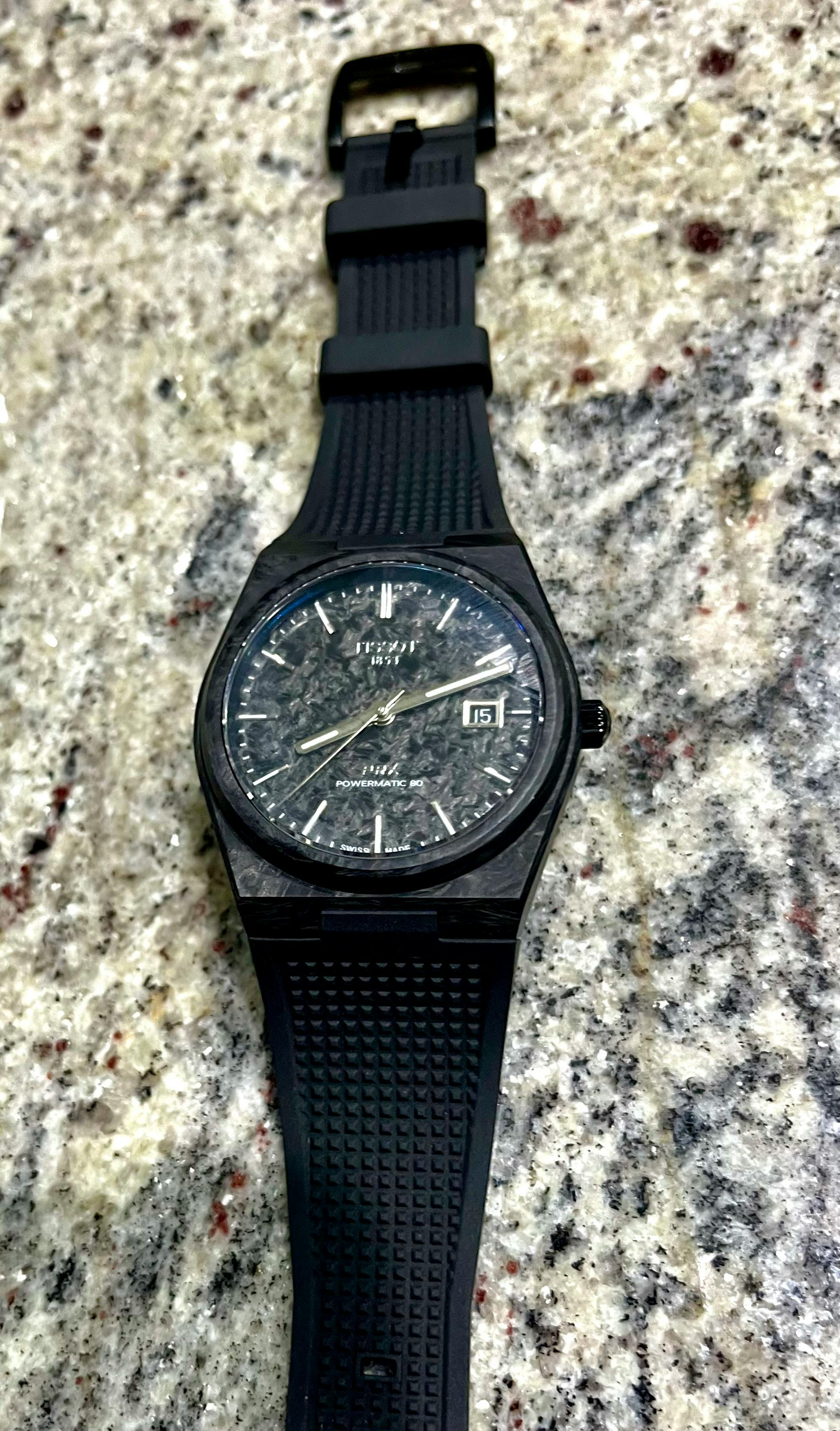 NWT Tissot PRX 40 Quartz Black Dial Men\'s Watch Tissot PRX 40 mm - YouTube main image 2