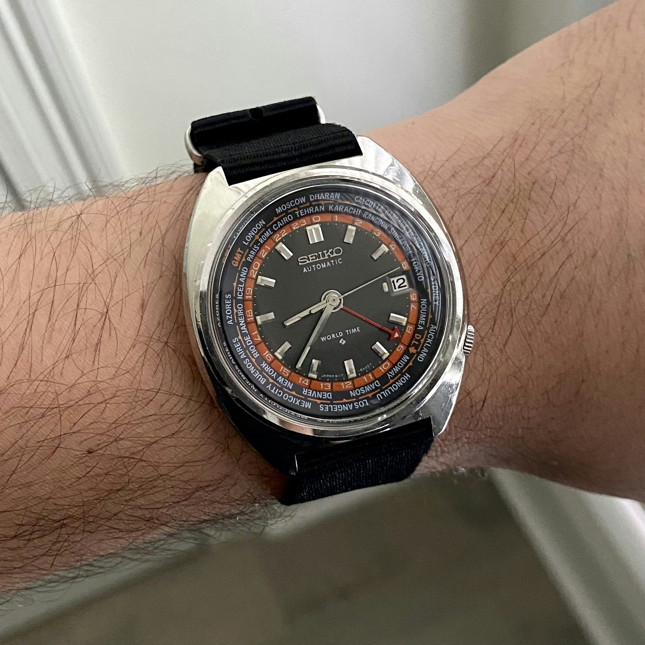 Seiko world time 6117 sales