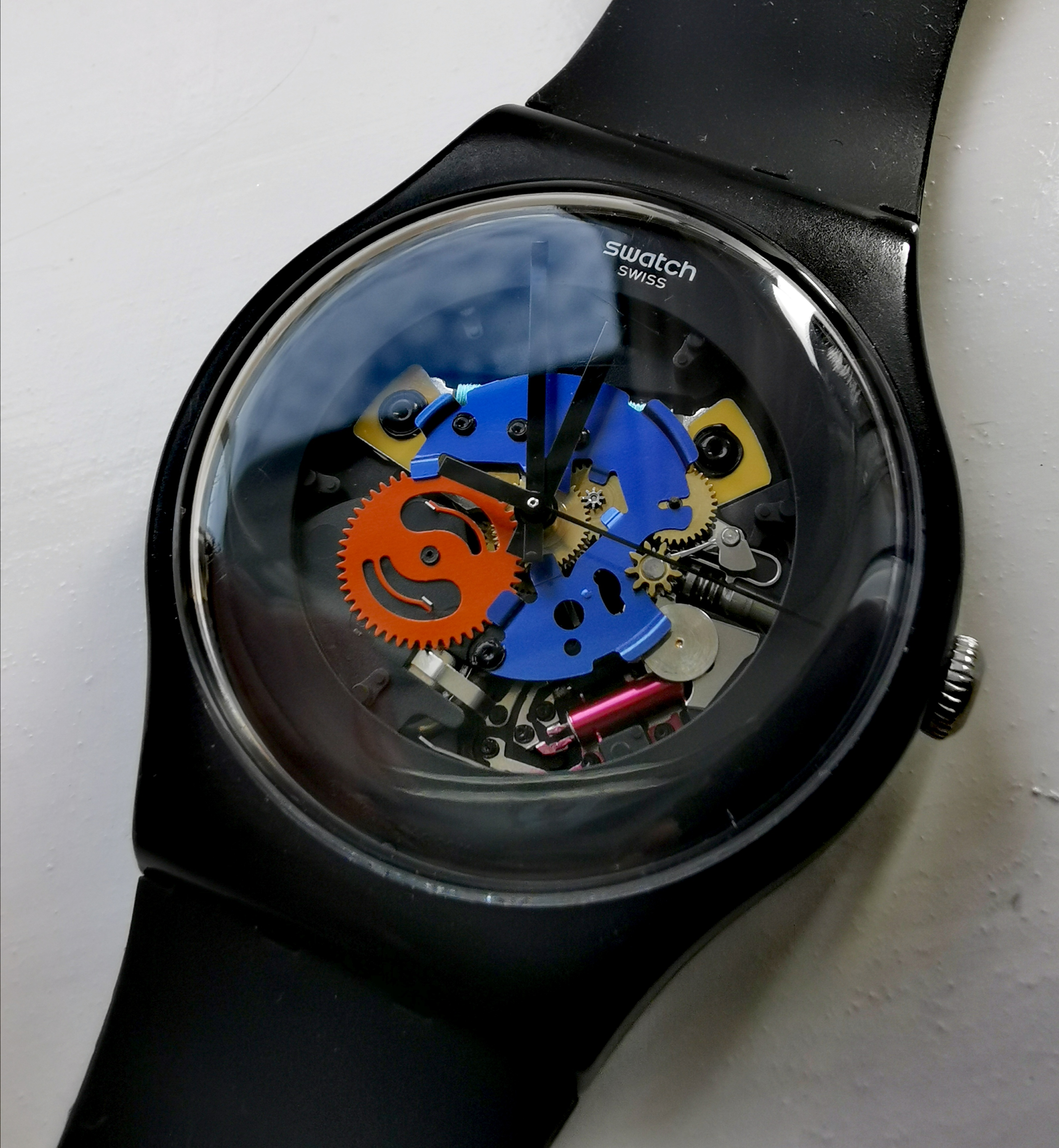 Swatch Black laquered Suob101 Hodinkee Community