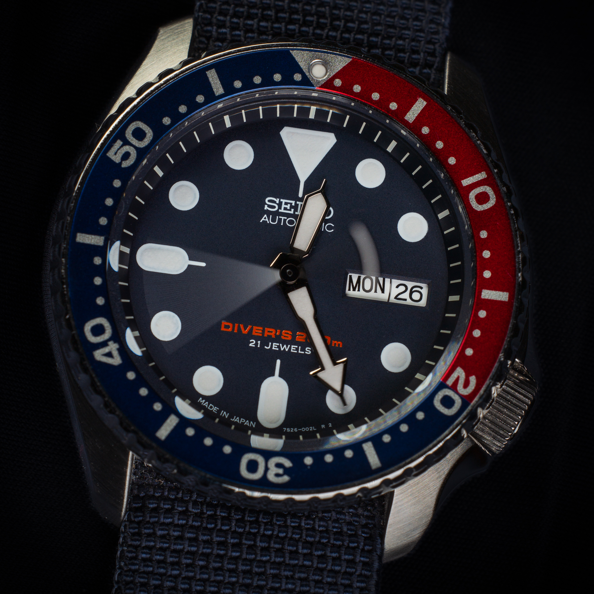 Seiko on sale skx009 black