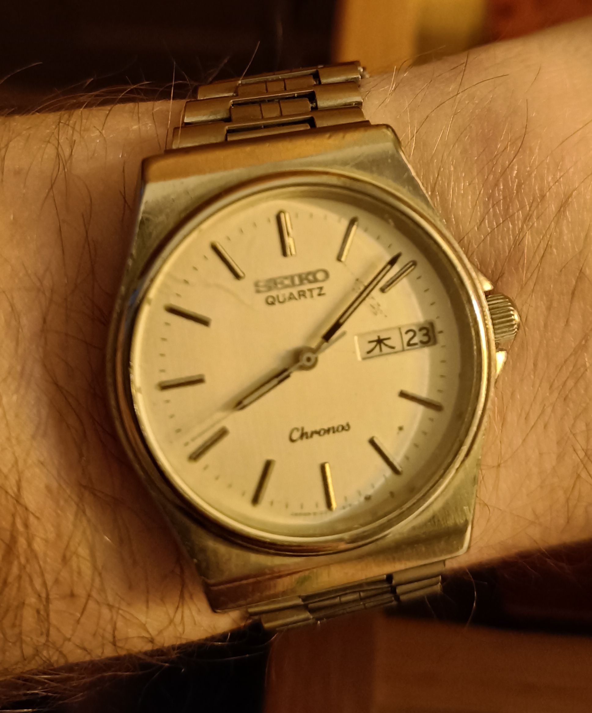 1982 Seiko Chronos Kanji Quartz 5H23 7D20 Hodinkee Community