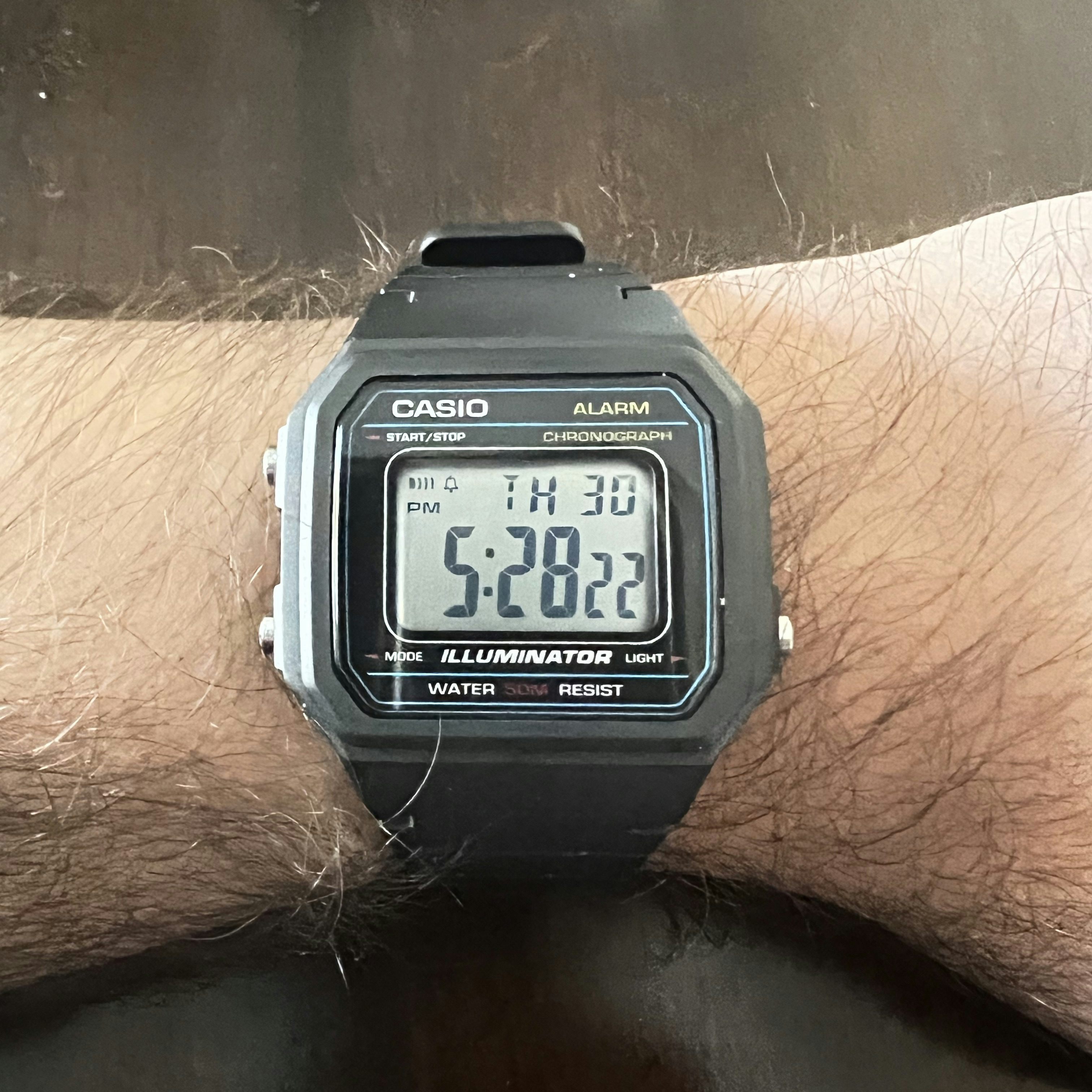 Casio w217h discount